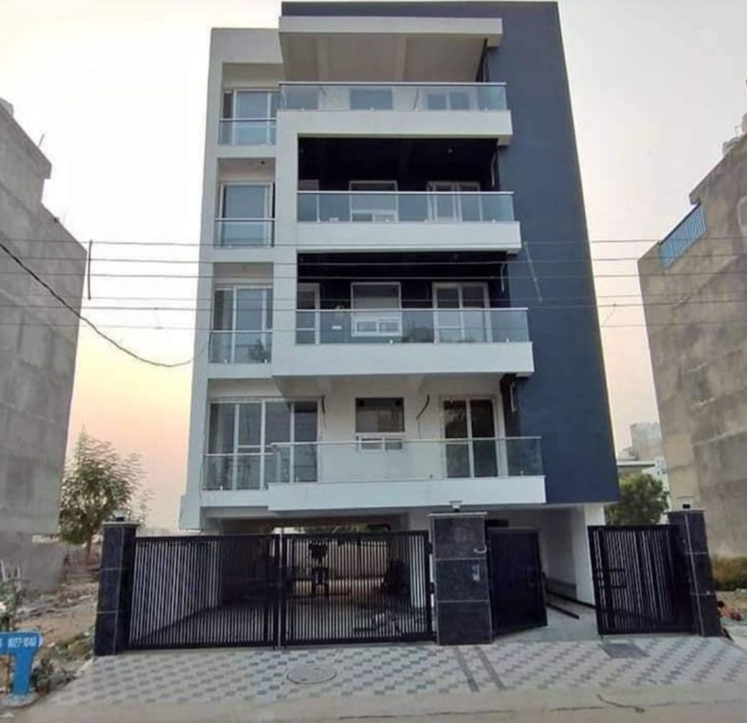 Façade de la résidence Perla livrée par JANOU Immobilier à Bouskoura