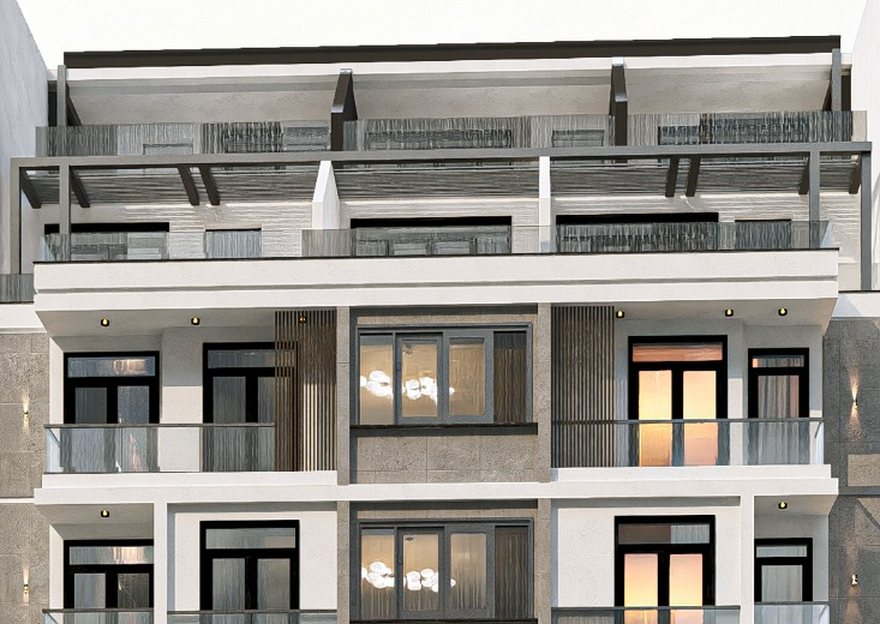 Détail de façade d'une résidence JANOU Immobilier