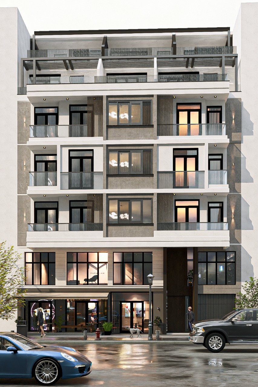 Perspective de la façade du projet JANOU Immobilier à Tanger